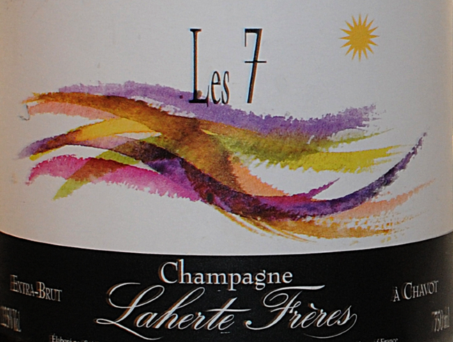 Этикетка шампанского Les 7