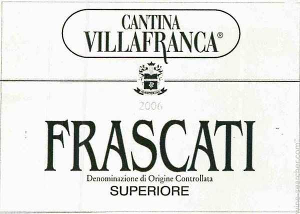 Вино Фраскати супериоре с сортом треббьяно
