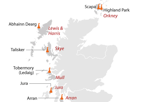 Шотландские островные производители виски